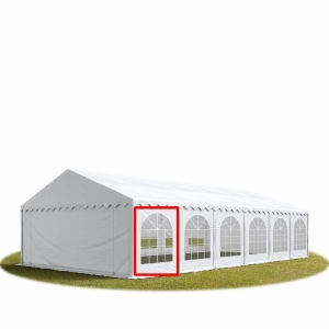 Stěna PVC  2x2m polokruhová okna